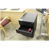 Image 2 : BRAND NEW BLACK ROLLING 3 DRW. FILE PEDESTAL WITH LOCK AND KEY