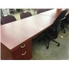 Image 2 : MAHOGANY 6' EXECUTIVE DESK