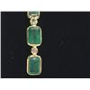 Image 2 : 14KT GOLD EMERALD 3.50CT & DIAMOND 0.20CT EARRINGS. REPLACEMENT VALUE: $3,888.00