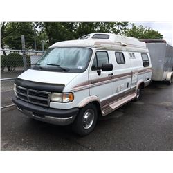 1994 DODGE RAM 350 PLEASURE-WAY STW, CAMPER VAN, WHITE, VIN # 2B6KB3146RK159078