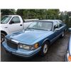 Image 1 : 1993 LINCOLN TOWNCAR, 4 DOOR SEDAN, BLUE, VIN # 1LNLM81W5PY731498