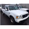 Image 2 : 2008 FORD RANGER, 2 DOOR PU, WHITE, VIN # 1FTYR44U78PA96936