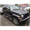 Image 2 : 2007 JEEP LIBERTY 3.7L, 4 DOOR SUV, BLACK, VIN # 1J4GL48K87W597581