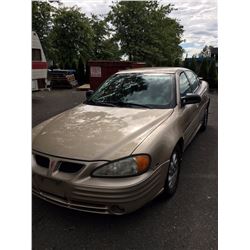 2001 PONTIAC GRAND AM SE, 4 DOOR, BROWN, VIN # 1G2NF52E41M617104