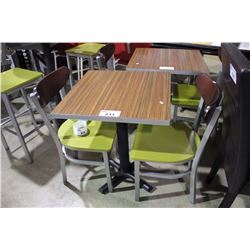 24  X 24  WOOD GRAIN RESTAURANT TABLE