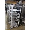 Image 1 : ALUMINUM MOBILE BAKERS RACK WITH BAKING SHEETS