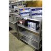 Image 1 : 4 TIER STAINLESS STEEL MOBILE CART