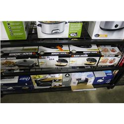 2 BLACK & DECKER WAFFLE IRONS, ONE TOUCH CHOPPER AND ELECTRIC SKILLET