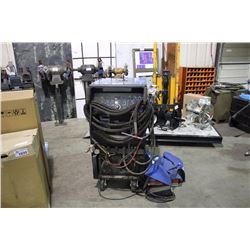 MILLER SYNCHROWAVE 350LX TIG WELDER WITH FOOT PEDAL AND COVER