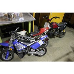 3 CHILDRENS GAS DIRT BIKES