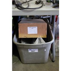 BIN OF ASSORTED PRESSURE WASHER PARTS