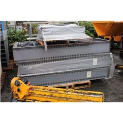 PALLET OF METAL SHOP SHELVING