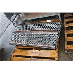 PALLET OF METAL STAIR TREADS