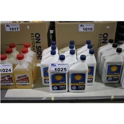 BOTTLES OF FORMULA SHELL 10W30 MOTOR OIL