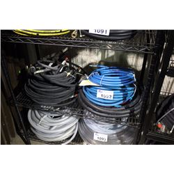 SHELF LOT OF ASSORTED PRESSURE WASHER HOSE