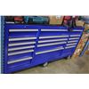 Image 1 : BLUE WESTWARD 16 DRAWER MOBILE MECHANICS TOOL BOX