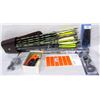 Image 1 : BOX LOT ARROWS AND ARCHERY ACCESSORIES