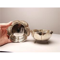 Pair Alpaca Hammered Bowls