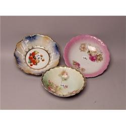 Three Antique Bavarian China Bowls