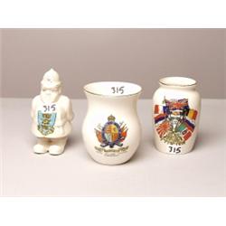 Three Items Goss Ware