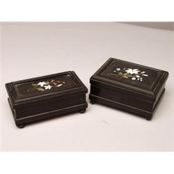 Two Italian 19th C Wood Boxes