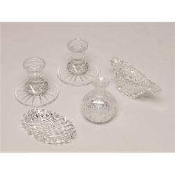 5 Items Antique Cut Crystal Ware