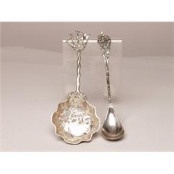 Two Antique Silver Spoons