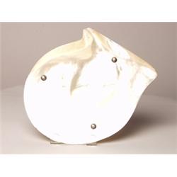 Seashell Platter with Silver Mounts
