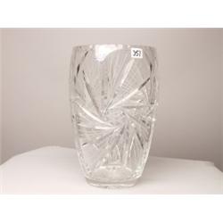 Large Cut Crystal Vase