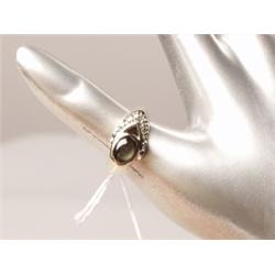 Black Star Sapphire Ring