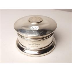 English Sterling Hinged Casket