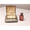 Image 2 : Victorian Silver Plate Box & Scent Bottle