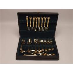 Gilt Metal 45 Piece Dinner Service