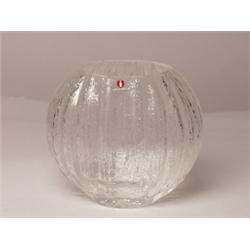 Finish Ovoid Art Glass Vase
