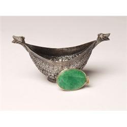 Russian Silver Vessel & a Pendant