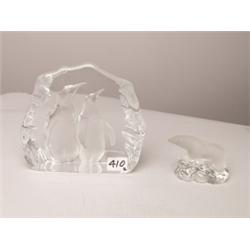 Two Art Glass Scuptures
