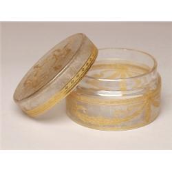 Antique French Gilt Crystal Box