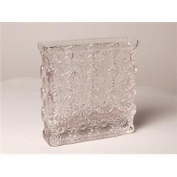 Crystal Art Glass Daisy Vase