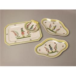 4 Items of Quimper Ware