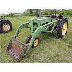 John Deere Model A Tractor - 617661 1948 (Loader has Serial #1)