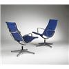 Image 1 : Charles and Ray Eames Aluminum Group chairs,