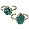 Image 1 : 2 Turquoise and Silver Bracelets - Debbie Conover