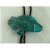 Image 5 : Carved Turquoise Bolo Tie - "LV"