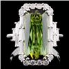 Image 1 : 14K Gold 4.05ct Tourmaline & 0.95ct Diamond Ring