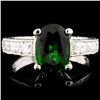 Image 1 : 14K Gold 1.85ct Tourmaline & 0.40ct Diamond Ring