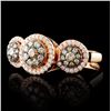 Image 2 : 18K Gold 0.69ctw Fancy Color Diamond Ring