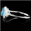 Image 3 : 18K Gold 0.70ct Apatite & 0.29ct Diamond Ring