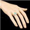 Image 3 : 18K Gold 0.70ct Emerald & 0.86ctw Diamond Ring