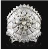 Image 1 : 18K White Gold 4.88ctw Diamond Ring