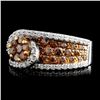 Image 2 : 14K White Gold 3.08ct Fancy Color Diamond Ring